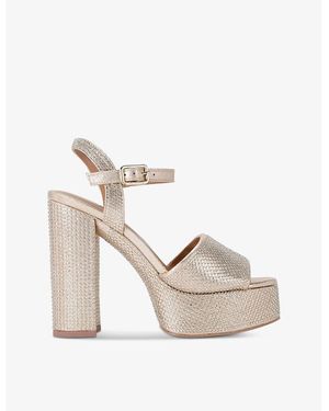 Carvela Kurt Geiger Spiral Heel Crystal High Heels in Black Lyst UK
