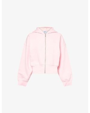 WE Are Tala Cocoon Zip-Through Cotton-Blend Hoody - Pink