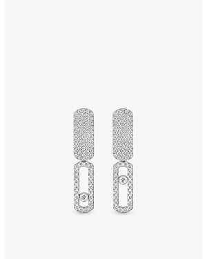 Messika Imperial Move Small 18Ct And 0.70Ct Diamond Earrings - White