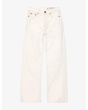AllSaints Lou Relaxed-Fit High-Rise Jeans - White