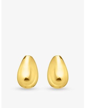 Thomas Sabo Rounded 18Ct-Plated 925 Sterling- Stud Earrings - Yellow