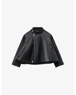 Loewe Trapeze Leather Jacket - Black