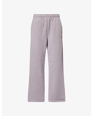 The North Face Box Wide-Leg Cotton-Blend Jogging Bottoms - Purple