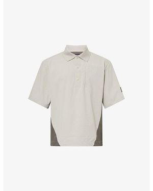 Manors Shooter Branded Stretch-Woven Polo Shirt - White