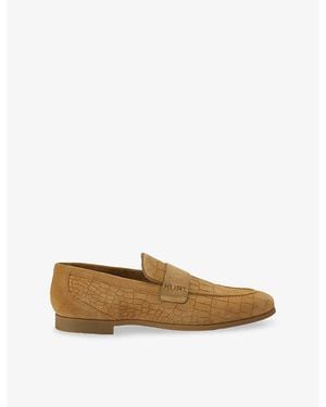 Kurt Geiger Aldgate Flex Suede Loafers - Natural