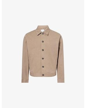 Raith Classic-Collar Riccardo Cotton-Blend Jacket - Natural