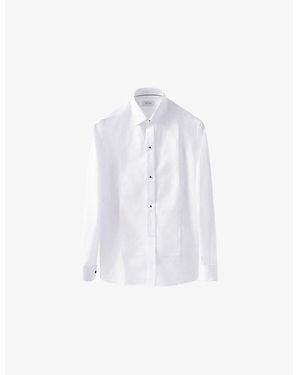 Eton Long-Sleeved Super Slim-Fit Cotton Shirt - White