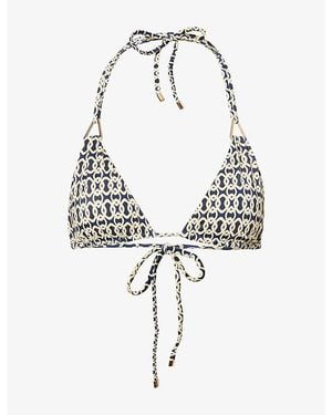 Away That Day Gili Bikini Top - Metallic
