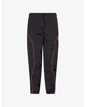 Trapstar Foundation Embroidered-Logo Shell Tracksuit Bottoms - Black