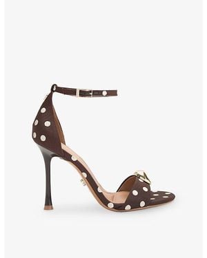 Carvela Kurt Geiger Incanto Woven Heeled Sandals - White
