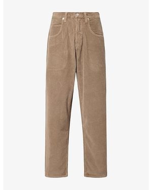 Agolde Fusion Baggy Tapered Denim Jeans - Natural
