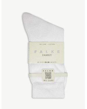FALKE Family Cotton-Blend Socks - White