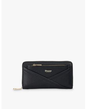 Dune Kelbey Logo-Print Faux-Leather Wallet - Black