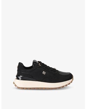 KG by Kurt Geiger Louisa Faux-Leather Low-Top Trainers - Black