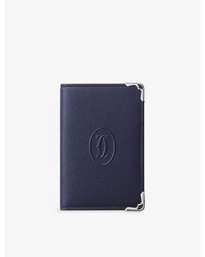 Cartier Must De 4Cc Leather Card Holder - Blue