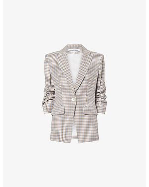 Veronica Beard Clayton Dickey Cotton Jacket - White