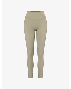 ADANOLA Ultimate Wrap Gym Leggings - Natural