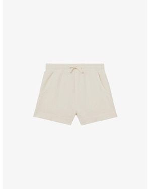Reiss Jodie Elasticated-Waist Stretch-Jersey Shorts - White