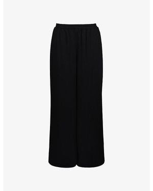 House Of Cb Alexa Wide-Leg Woven Trousers - Black