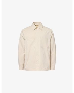 Umit Benan Jerome Patch-Pocket Cotton-And-Silk Shirt - Natural