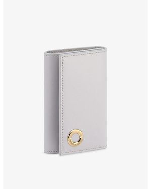 BVLGARI Roma Leather Key Holder - White