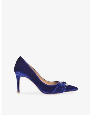 LK Bennett Thelma Velvet Courts - Blue