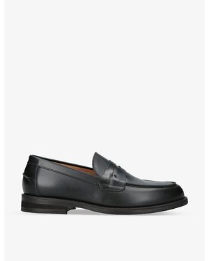 Duke & Dexter Wilde Leather Penny Loafers - Black