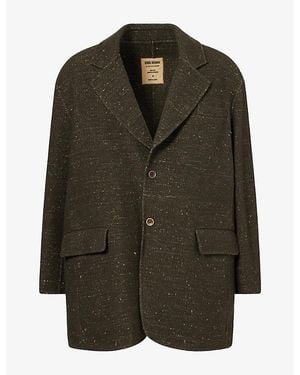 Uma Wang Java Cashmere-Blend Jacket - Green