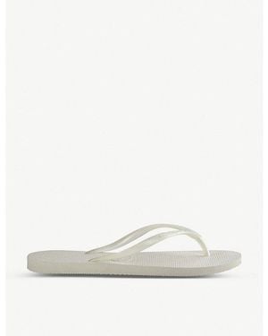 Havaianas Slim Rubber Flip-Flops - White