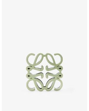 Loewe Anagram Bombé Dice Brass Charm - Green