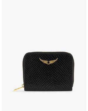 Zadig & Voltaire Zv Mini Soft Wild Leather Coin Purse - Black