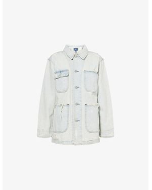 Polo Ralph Lauren Distressed Utility Denim Jacket - White
