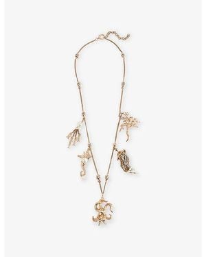 Weekend by Maxmara Abissi Metallic Plated-Metal Charm Necklace