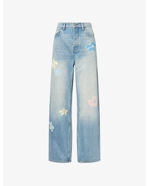 NAHMIAS Bloom Baggy-Fit Denim Jeans - Blue