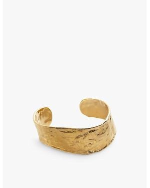 Monica Vinader Capri 18Ct-Plated Vermeil Sterling- Cuff Bracelet - Metallic