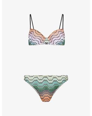 Missoni Chevron Knit Bikini Set - Multicolour