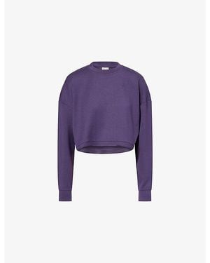 GYMSHARK Flow Long-Sleeve Jersey Sweat Top - Purple