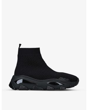 Kurt Geiger Lettie Knit Drench Sock Trainers - Black