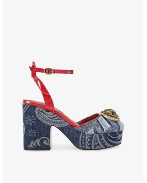 Kurt Geiger Chelsea Platform Heels - Blue