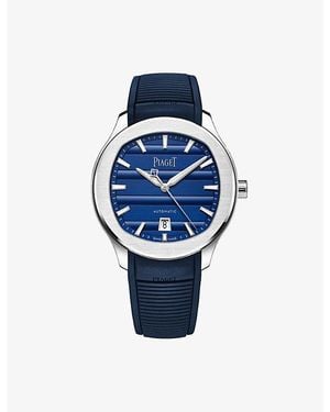 Piaget Polo Signature Stainless-Steel Date Watch 42Mm - Blue