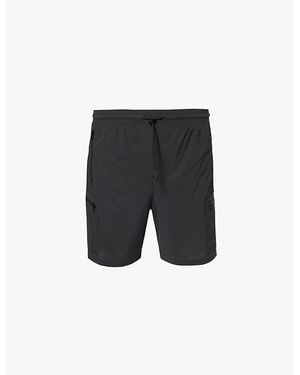GYMSHARK Rest Day 6' Cargo Brand Print Slim-Fit Stretch-Woven Shorts - Grey