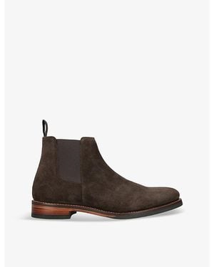 Grenson Declan Suede Chelsea Boots - Brown