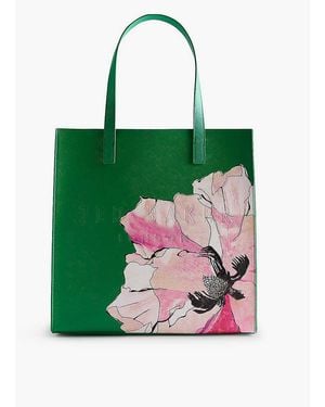Ted Baker Milicon Faux-leather Tote Bag - Green