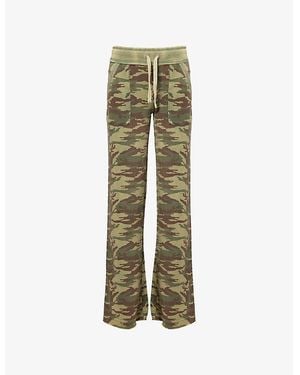 Juicy Couture Harrisburg Camo Low-Rise Cotton-Blend Jogging Bottoms - Green
