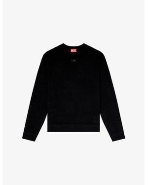 DIESEL K-Valiam Cut-Out Wool Jumper - Black