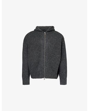 MKI Miyuki-Zoku Towelling High-Neck Cotton-Blend Sweatshirt - Black