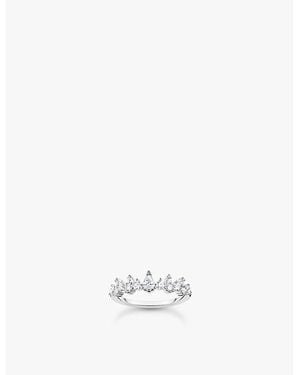 Thomas Sabo Ice Crystal 925 Sterling- And Zirconia Ring - White