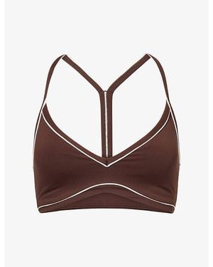 WE Are Tala Dayflex Contrast Sweetheart Sports Bra - Brown