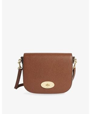 Mulberry Darley Small Leather Satchel Bag - Brown