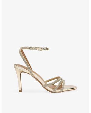 KG by Kurt Geiger Fancy Heeled Woven Sandals - White
